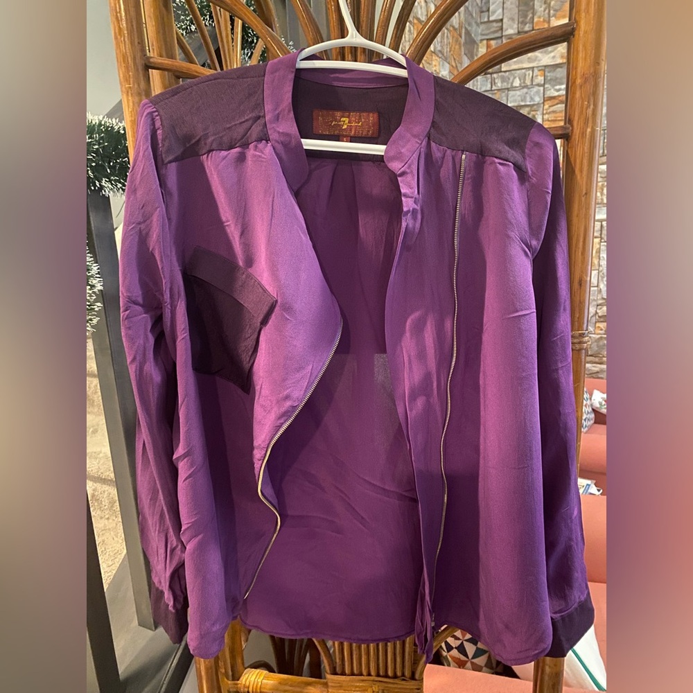 7 For All Mankind Silk Blouse